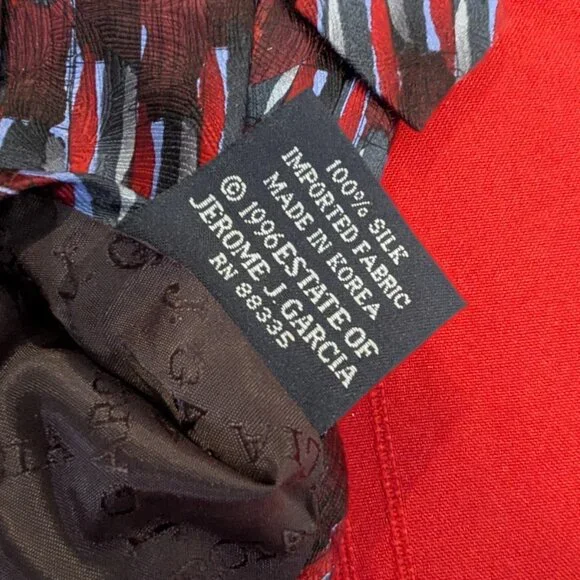 Authentic Vintage Jerry Garcia/Grateful Dead 100% Silk Necktie - Picture 6 of 6